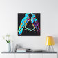 Lovebirds in Bloom - Canvas