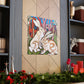 Rabbit in Art Nouveau - Canvas