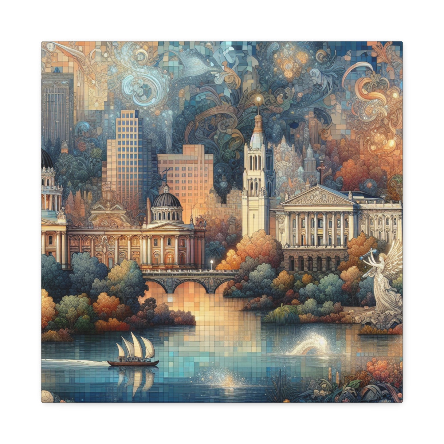 "Gilded Grace of Sacramento" - Canvas