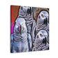 African Greys Sunset - Canvas