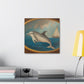 "Dolphin in Neoclassicism" - Canvas