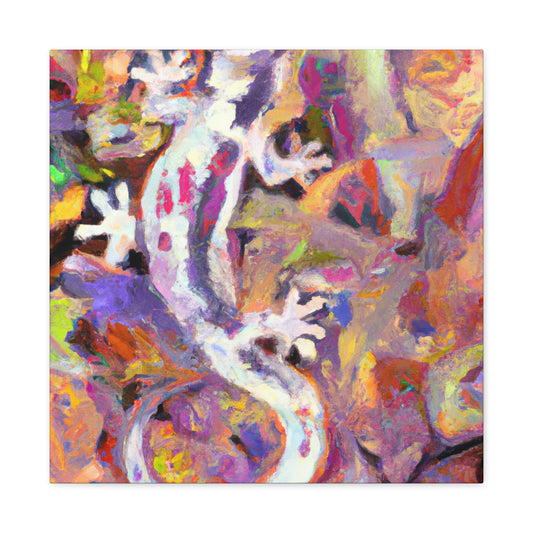 Geckos in Impressionism - Canvas