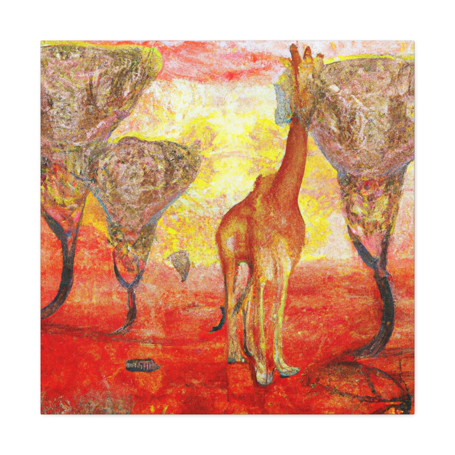 Giraffe's Surreal Dream - Canvas