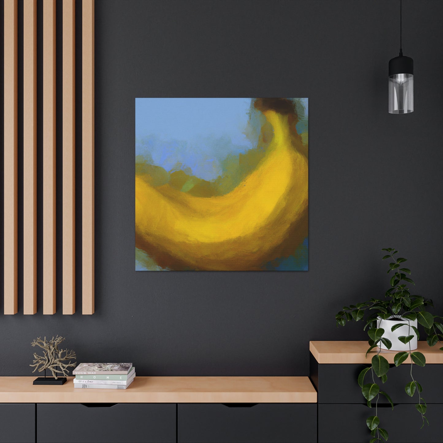 Bananas in Bloom. - Canvas