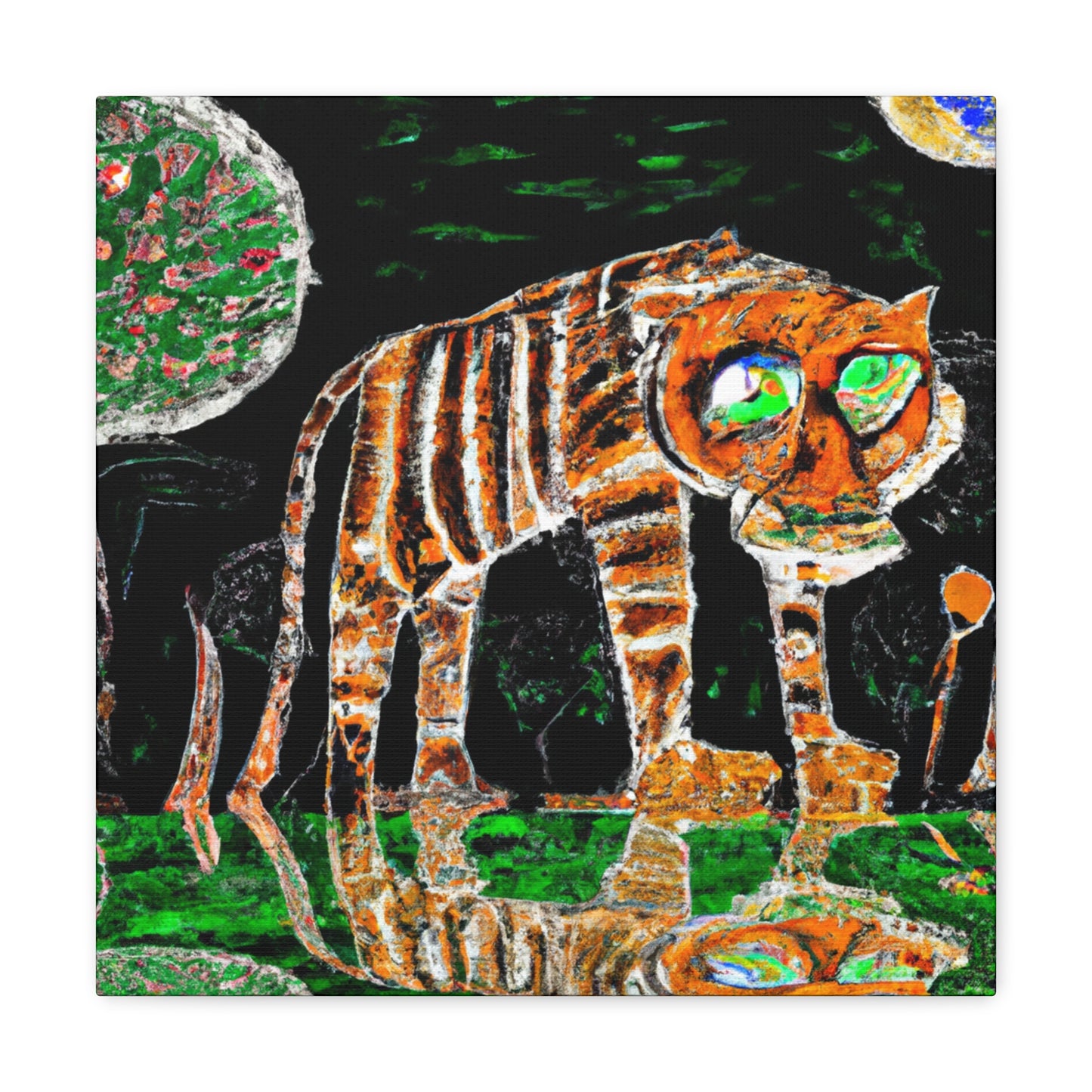 "Tiger on a Star" - Canvas