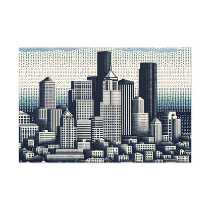 "Emerald City Impressions" - Canvas