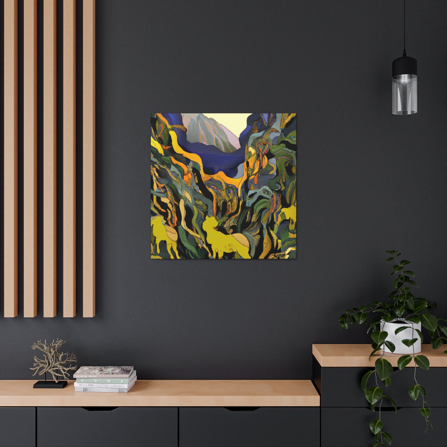 Ibex Mystic Mountain Land - Canvas