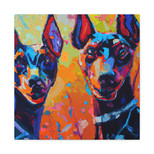 "Doberman in Impressionism" - Canvas