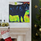 "Herding Black Angus Cattle" - Canvas