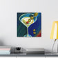 Martini at Midnight Gaze - Canvas