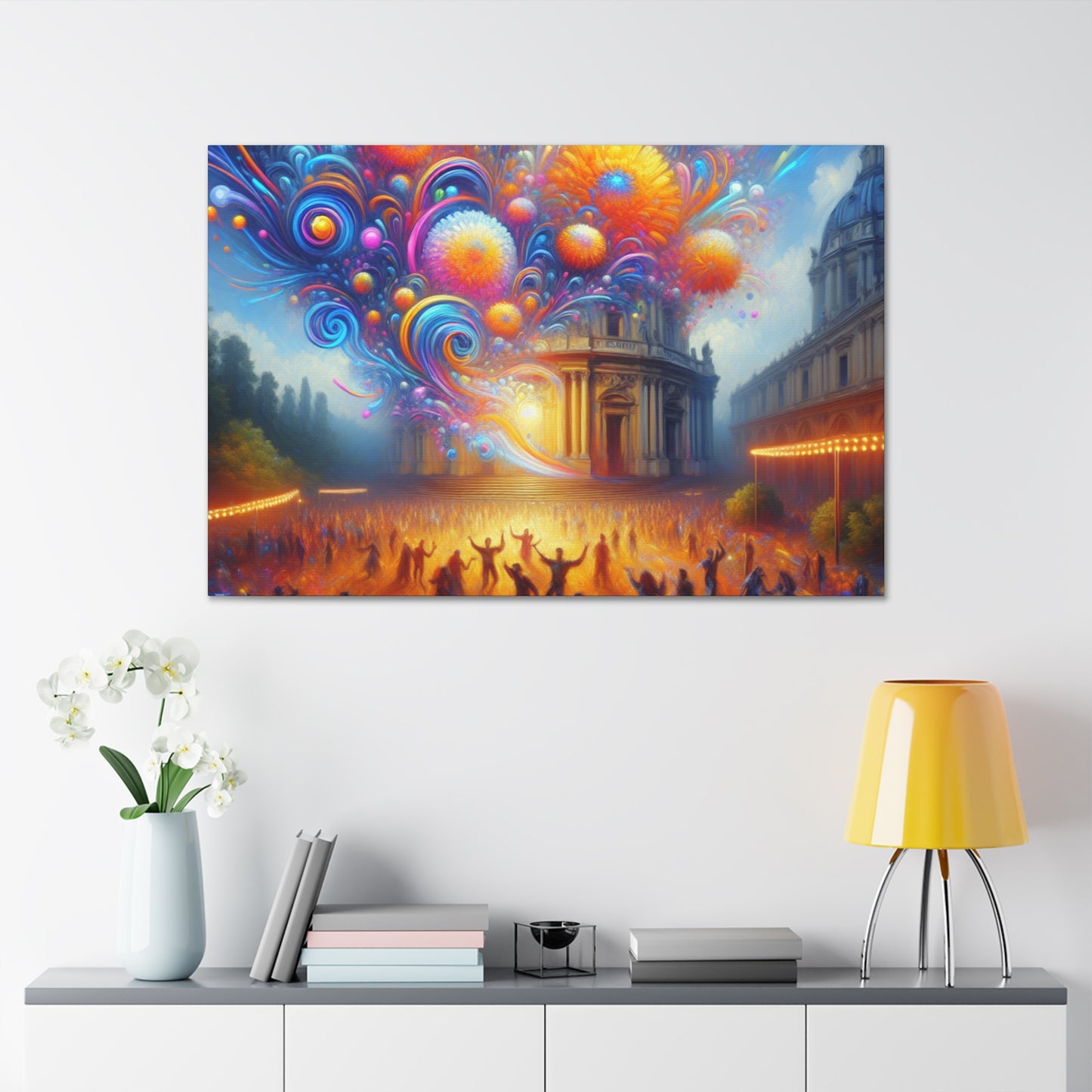 "Dancing Amidst Opulent Serenity" - Canvas