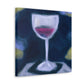 "Wine Glass Reflection" - Canvas