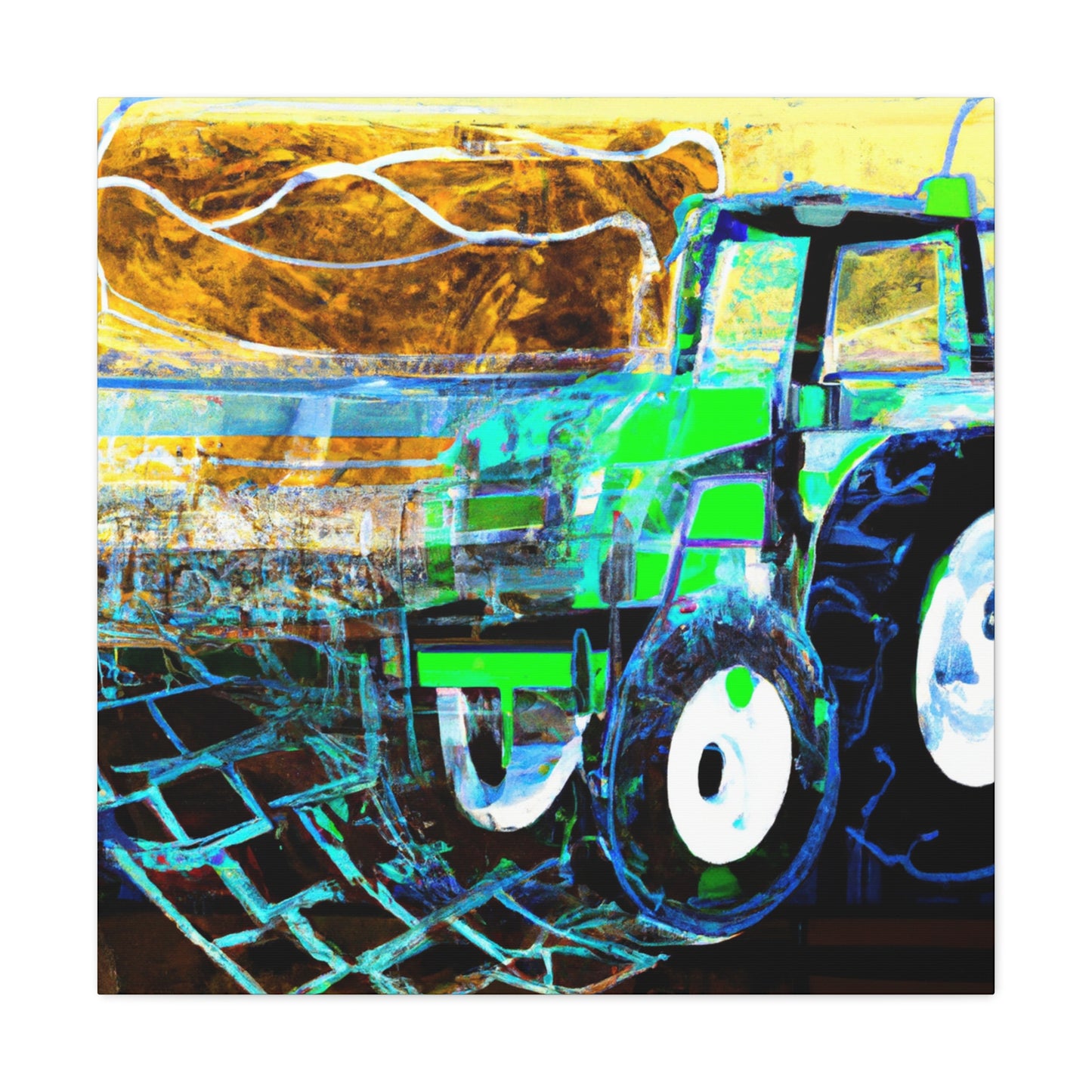 Tractor's Bold Awakening - Canvas