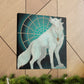 "Arctic Wolf in Deco" - Canvas