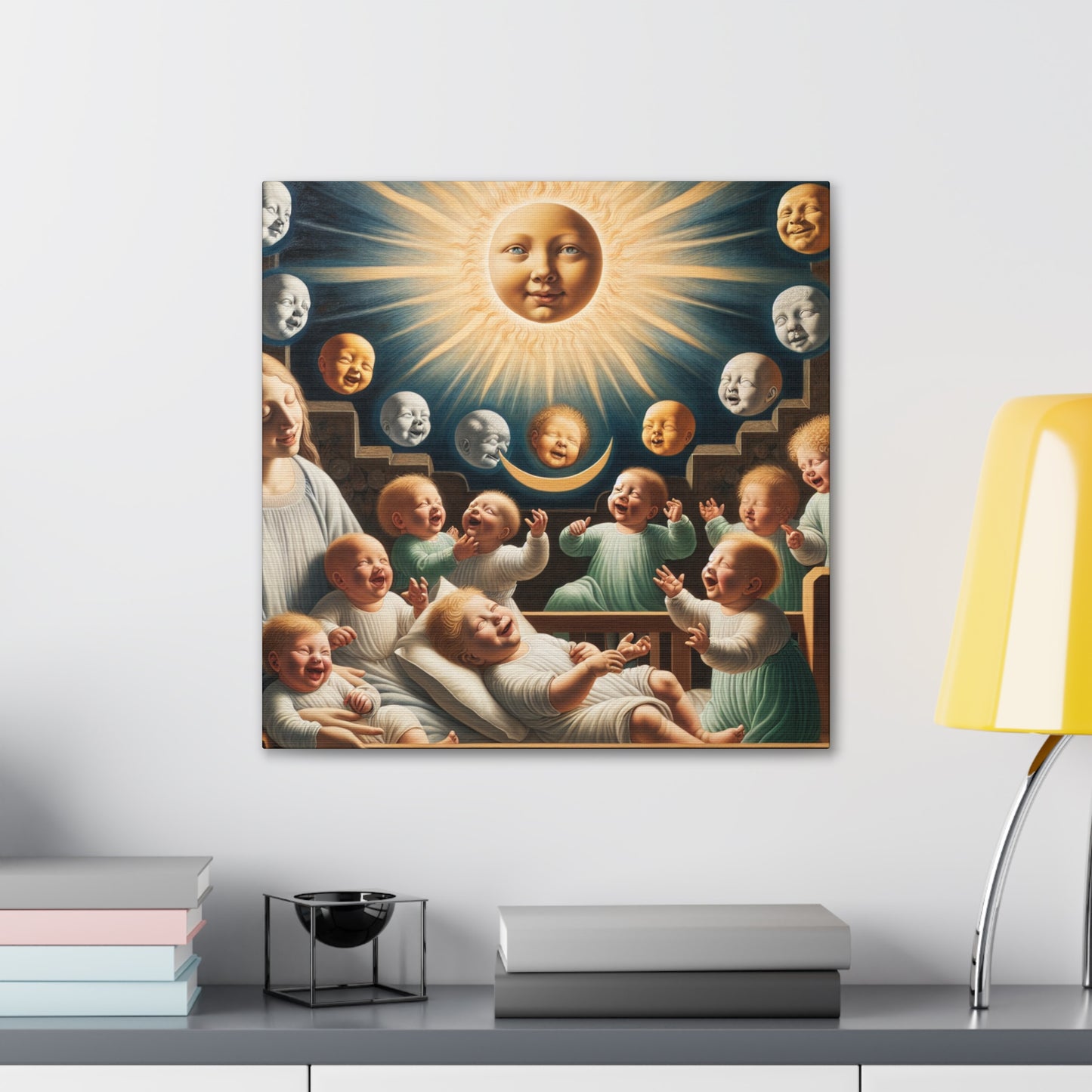 "Joyful Celestial Greetings" - Canvas