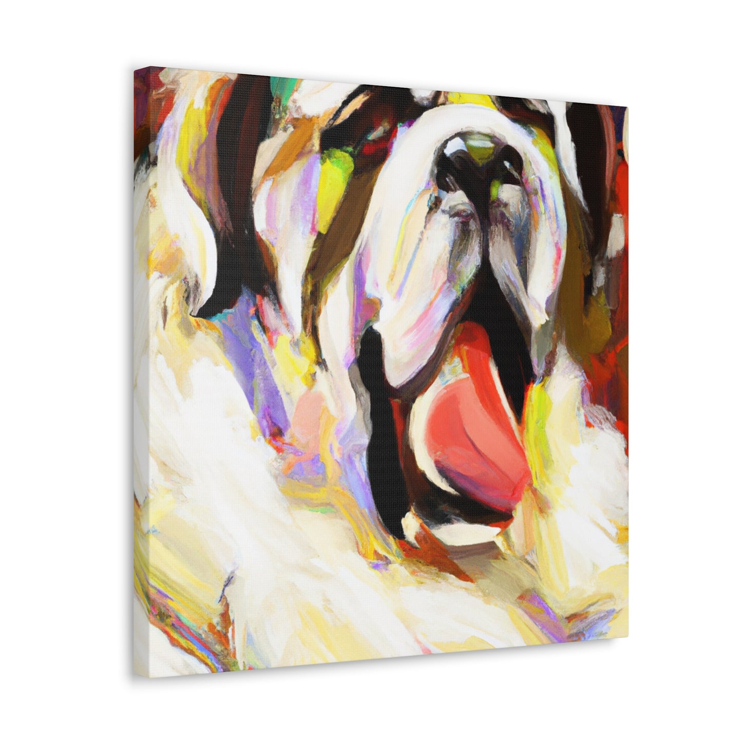 Saint Bernard Impressionism - Canvas