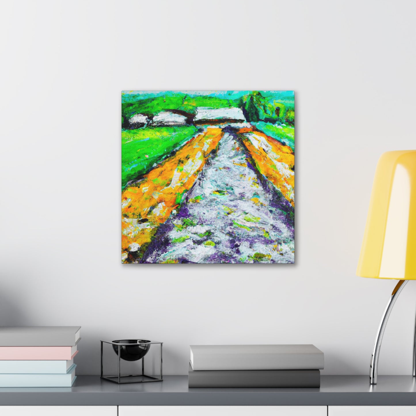 "Country Road Embrace" - Canvas