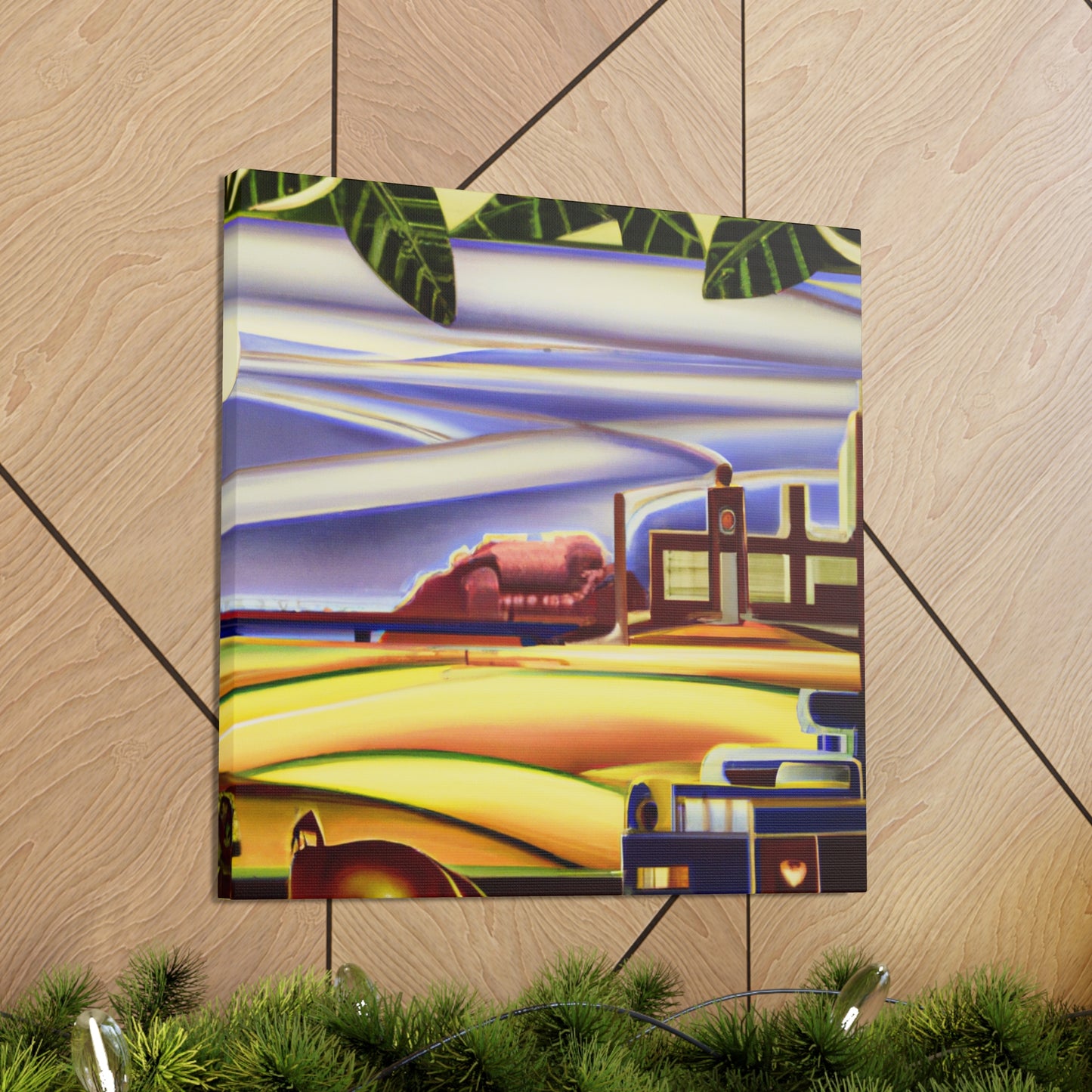 "Countryside in Art Deco" - Canvas