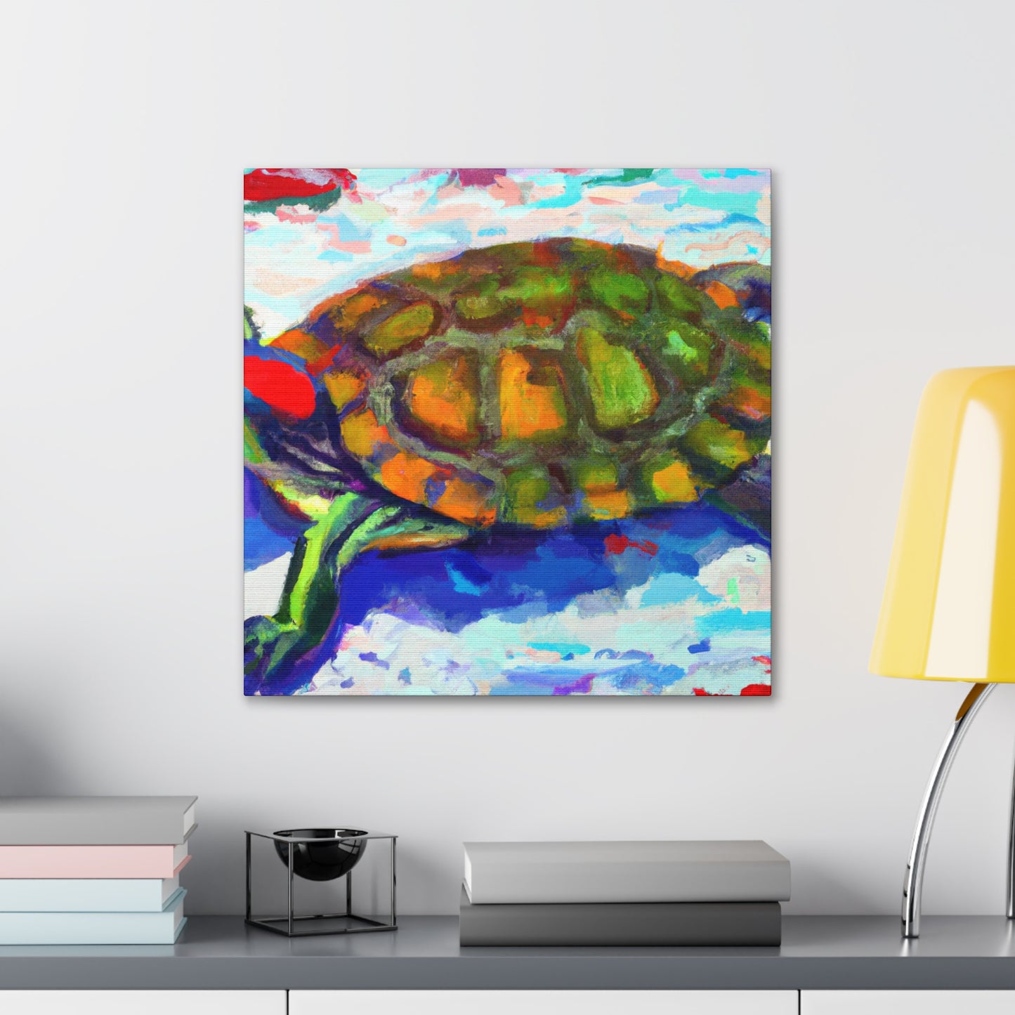 "Turtle's Coppery Shell" - Canvas