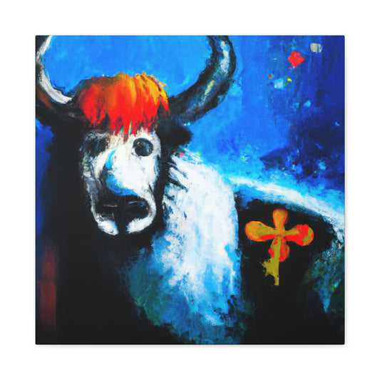 Yak in Abstract Form - Canvas