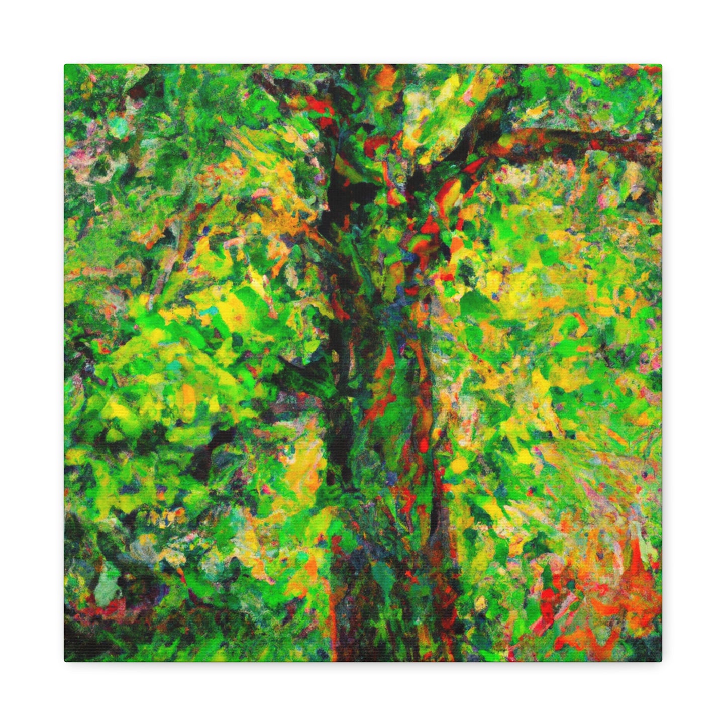 Elm Beneath Moonlit Sky. - Canvas