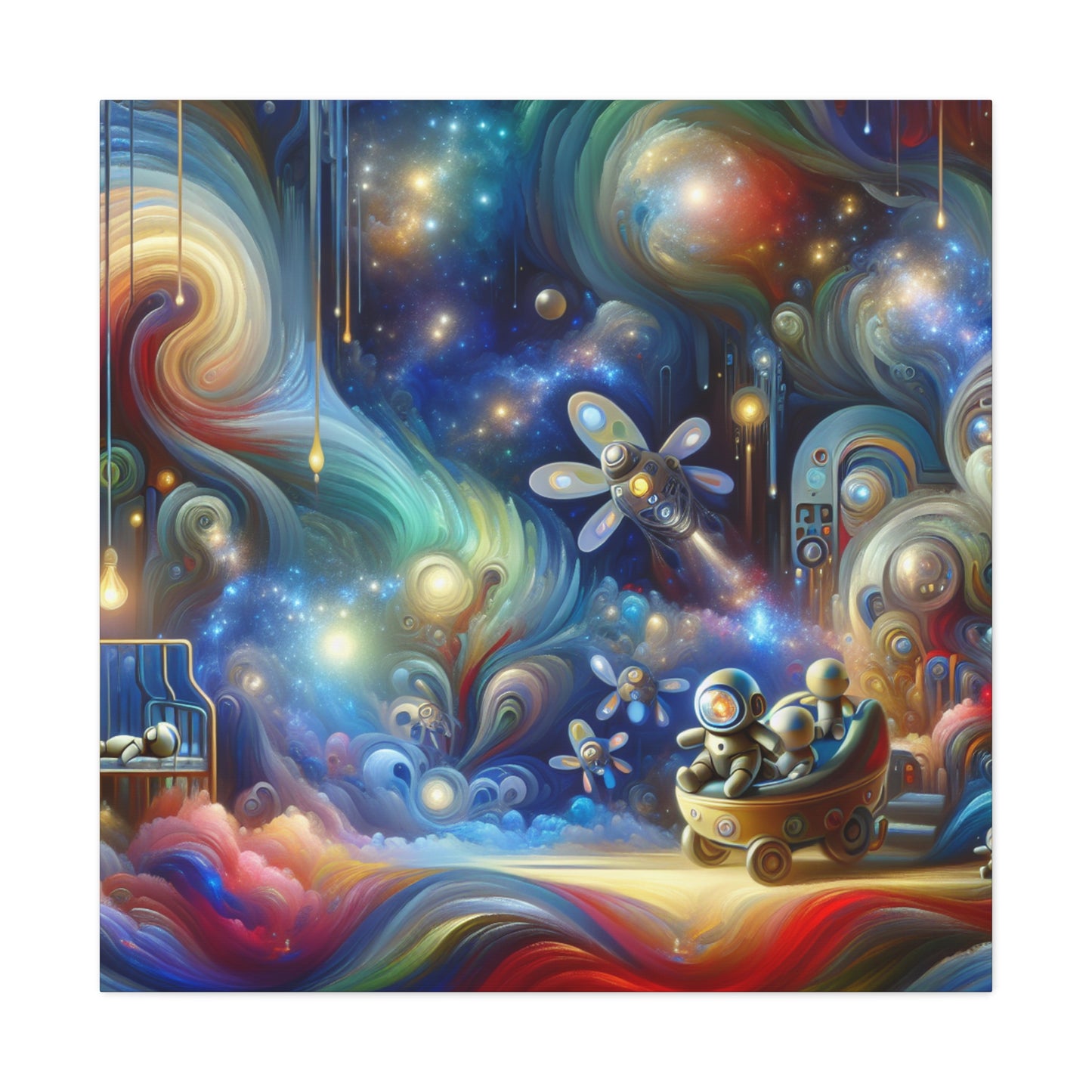 "Robotic Cosmos Journey" - Canvas