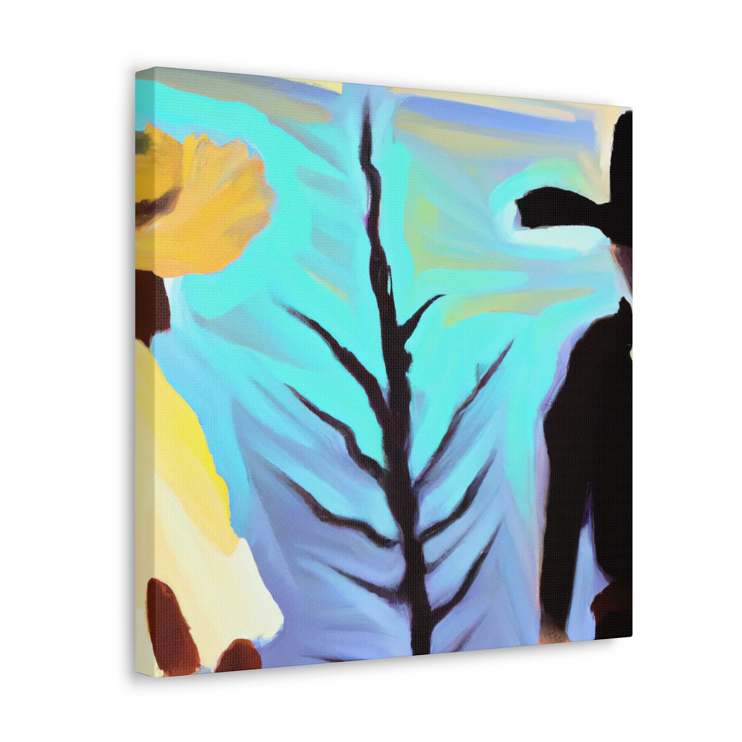 "Ponderous Ponderosa Scene" - Canvas