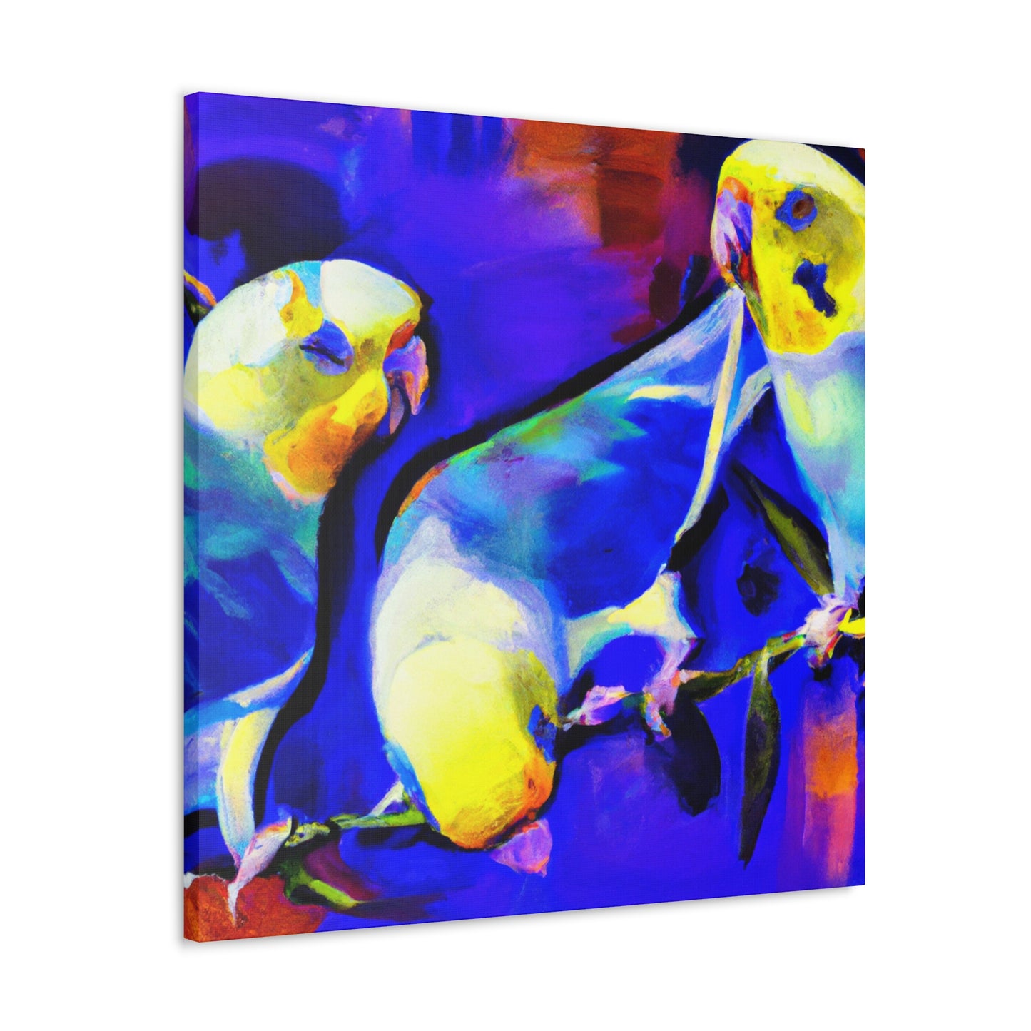 Budgies in Dreamland - Canvas