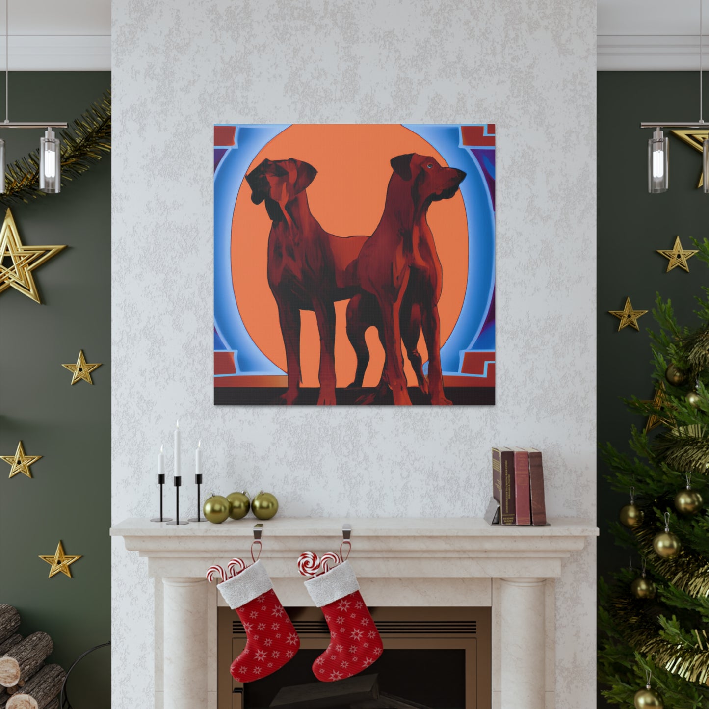 Ridgeback Art Deco. - Canvas