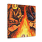 Campfire by Candlelight - Canvas