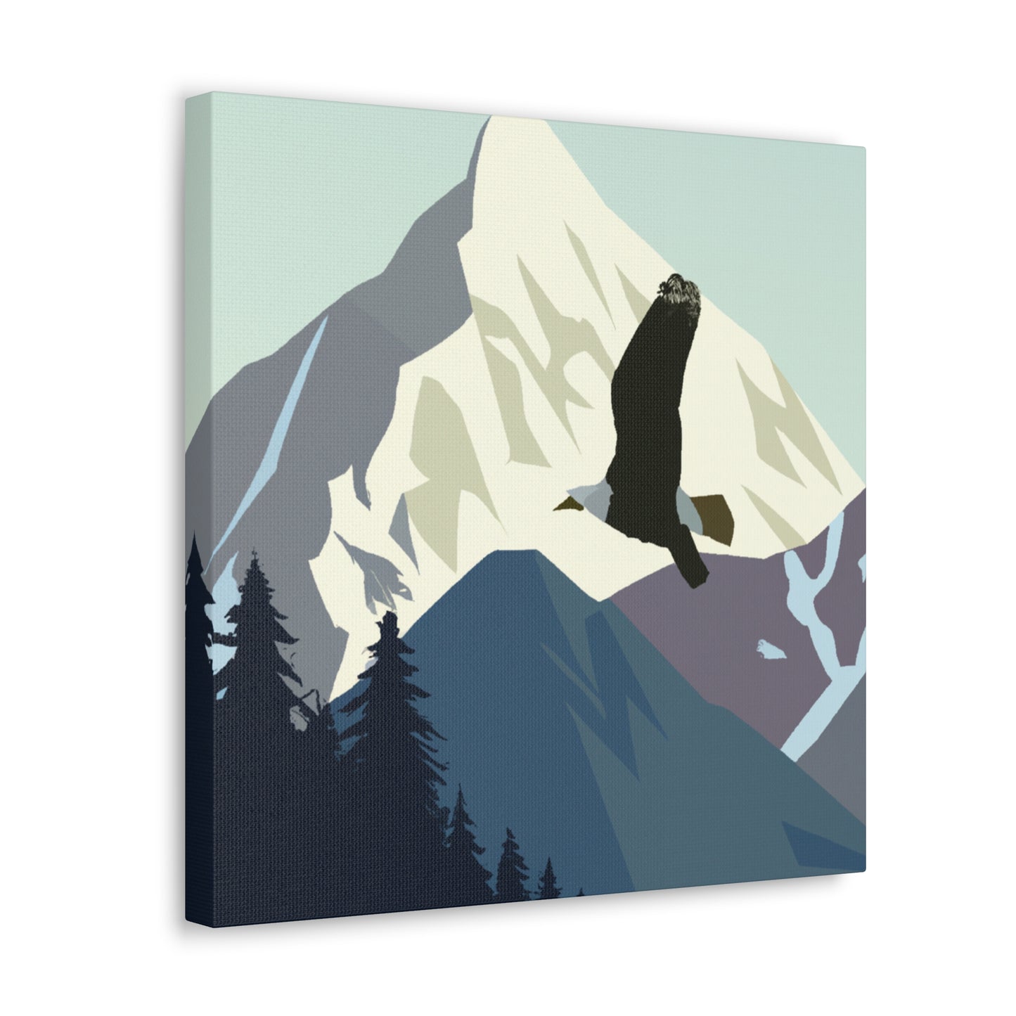 "Bald Eagle: Minimalism" - Canvas