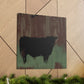 "Black Angus Reflection" - Canvas