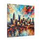 "Metropolitan Vibrance Charlotte Nights" - Canvas