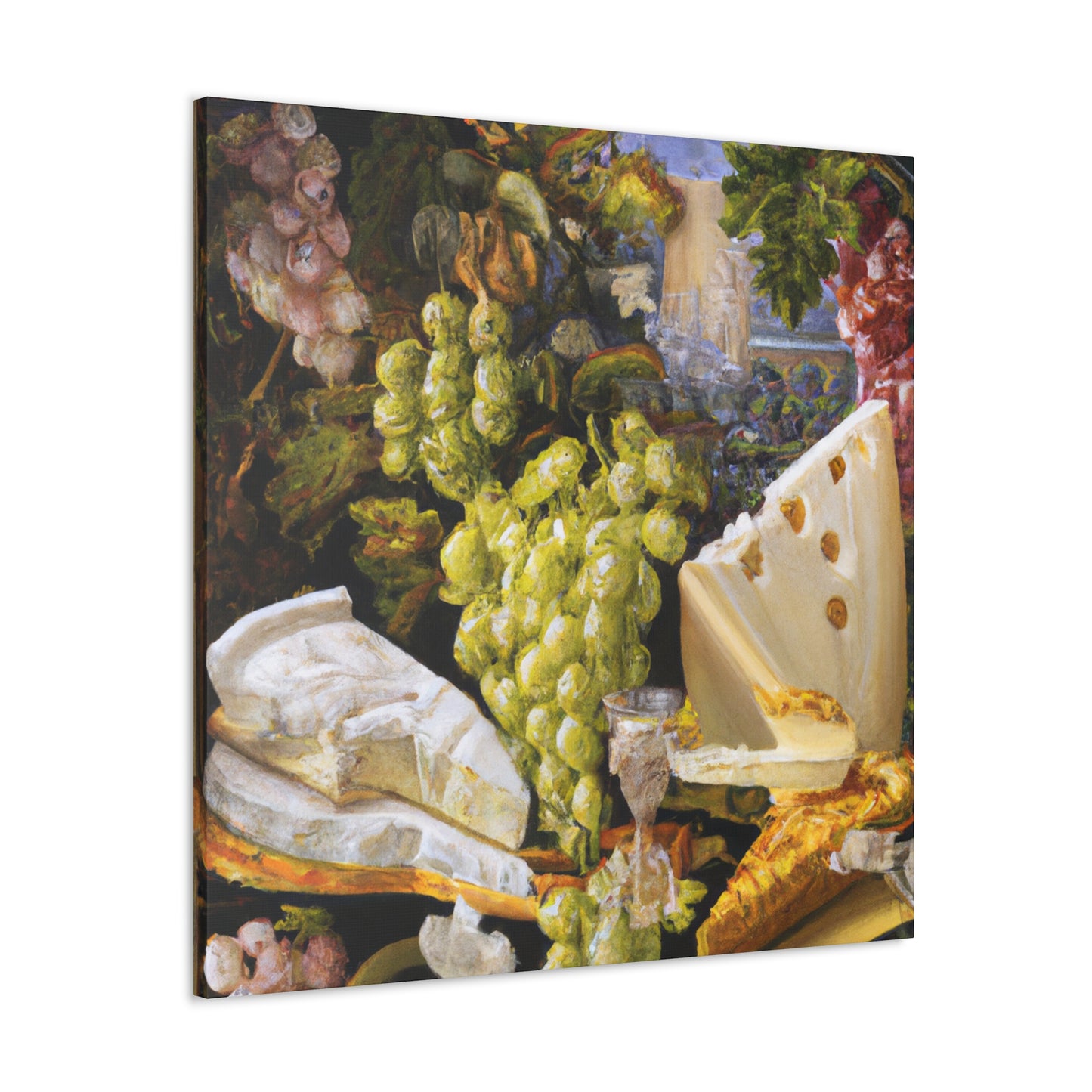 Cheese and Grapes Abound - Canvas