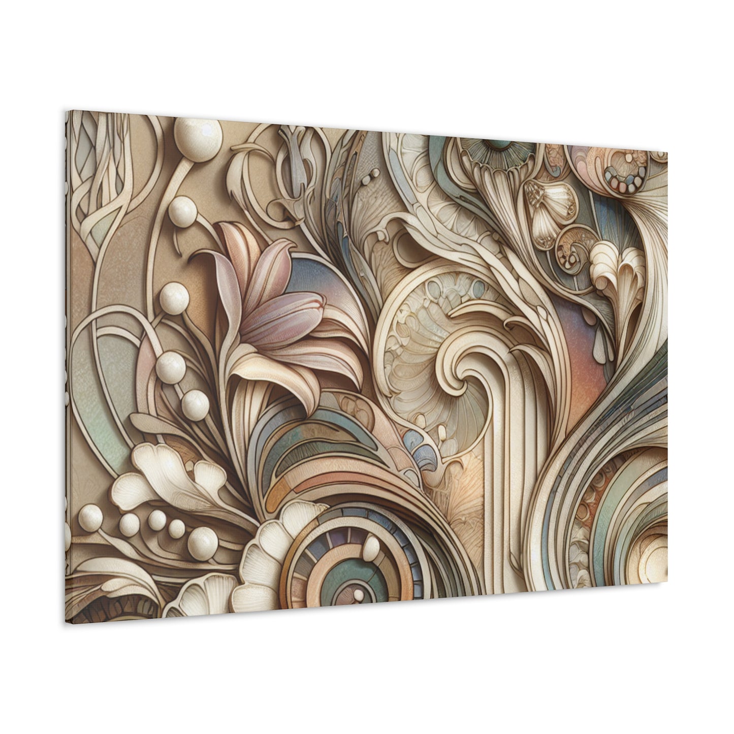 Whispers of Flowing Elegance - Canvas