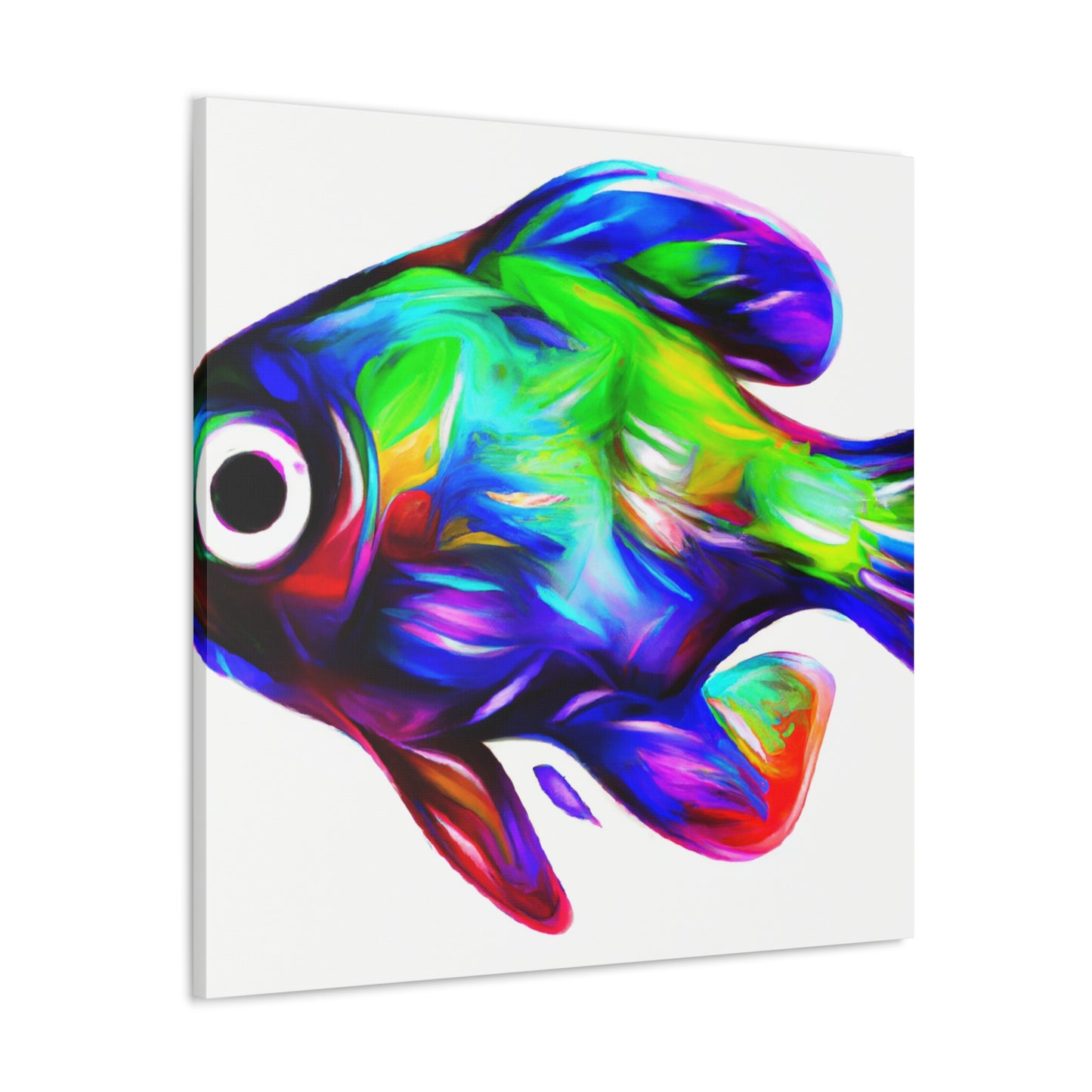 Rainbow Fish Reflection - Canvas