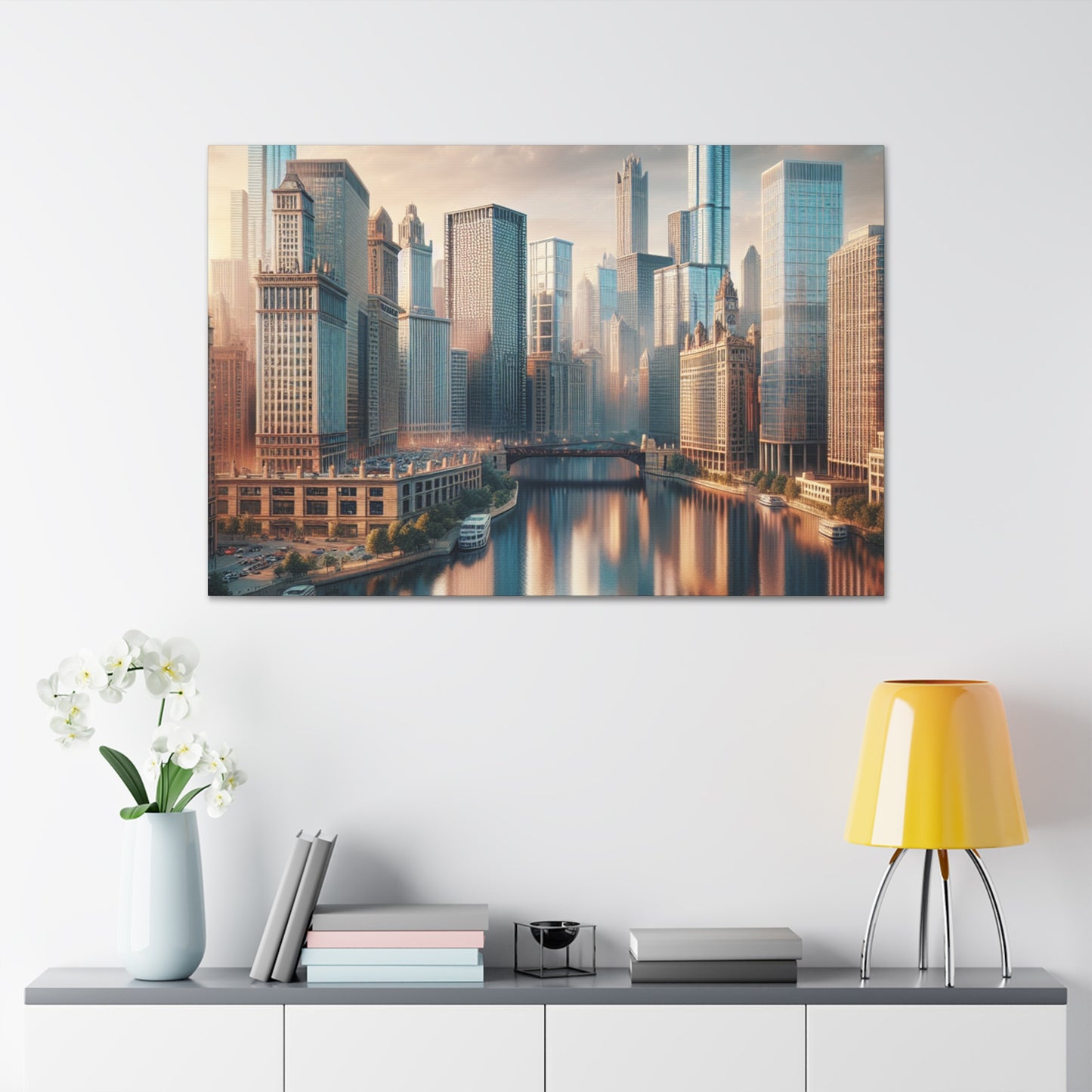 Cityscape Symphony in Concrete - Canvas