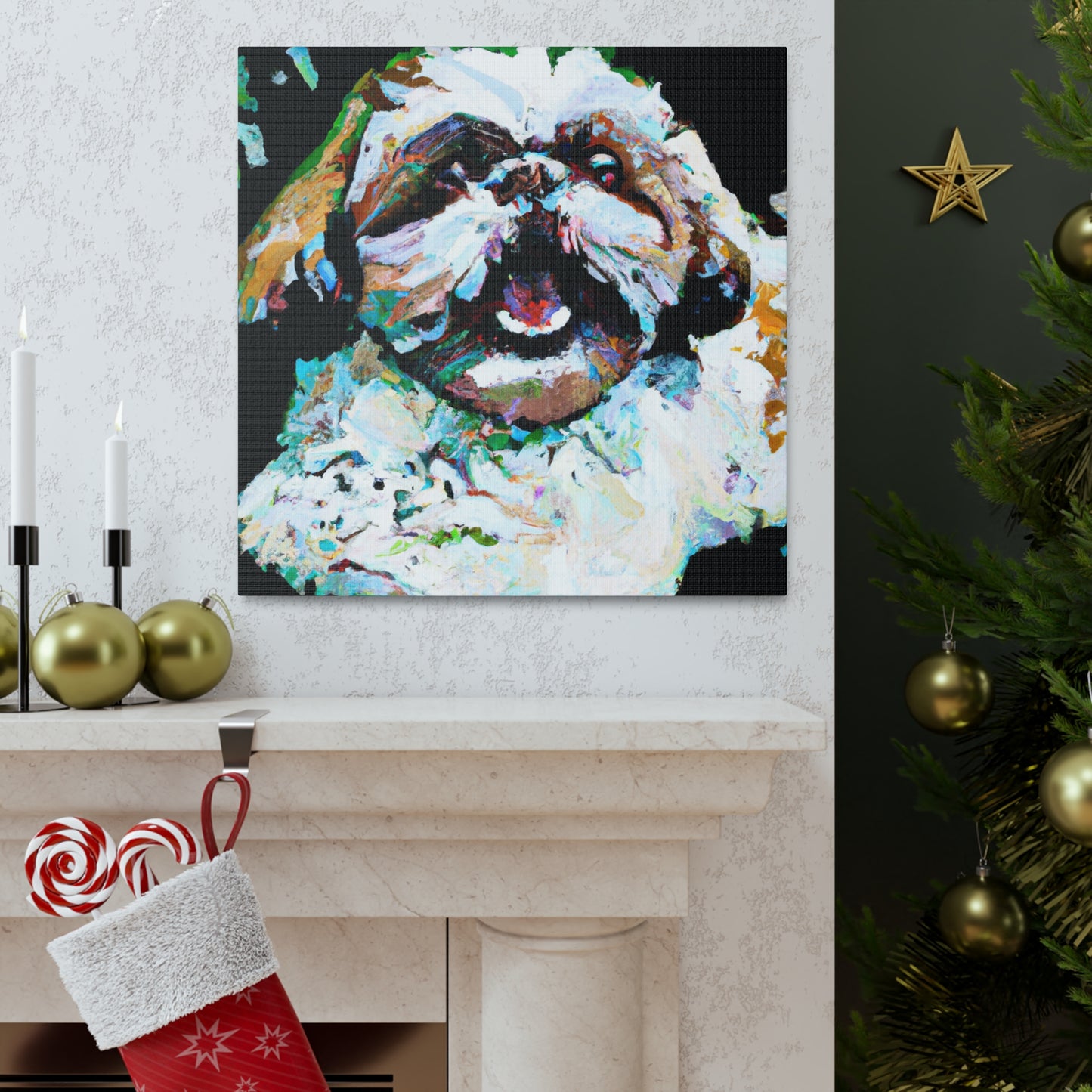 Shih Tzu Impressionism - Canvas