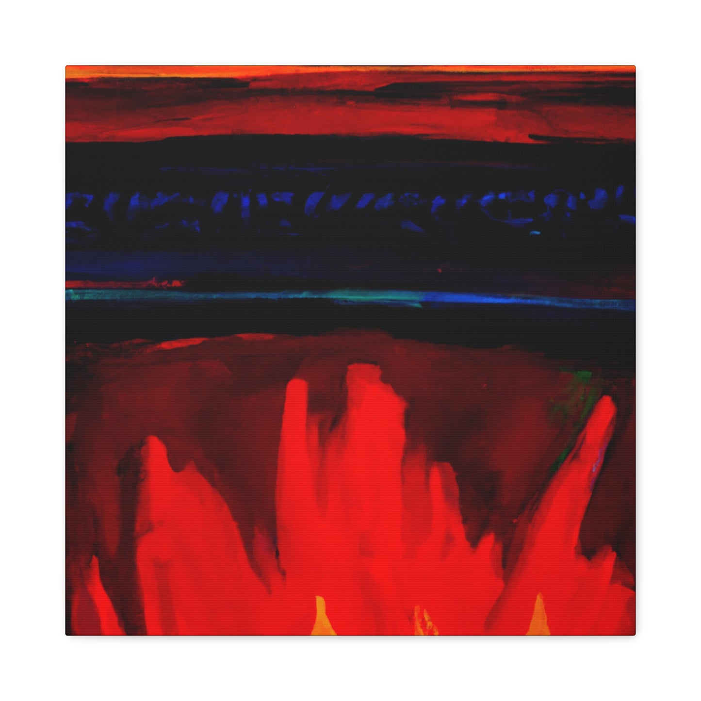 "Flames of Home Fires" - Canvas