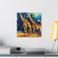 Giraffe in Impressionism - Canvas