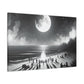 Lunar Revelry Unfolding - Canvas