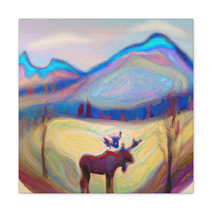 "Elk in Awe Dreaming" - Canvas