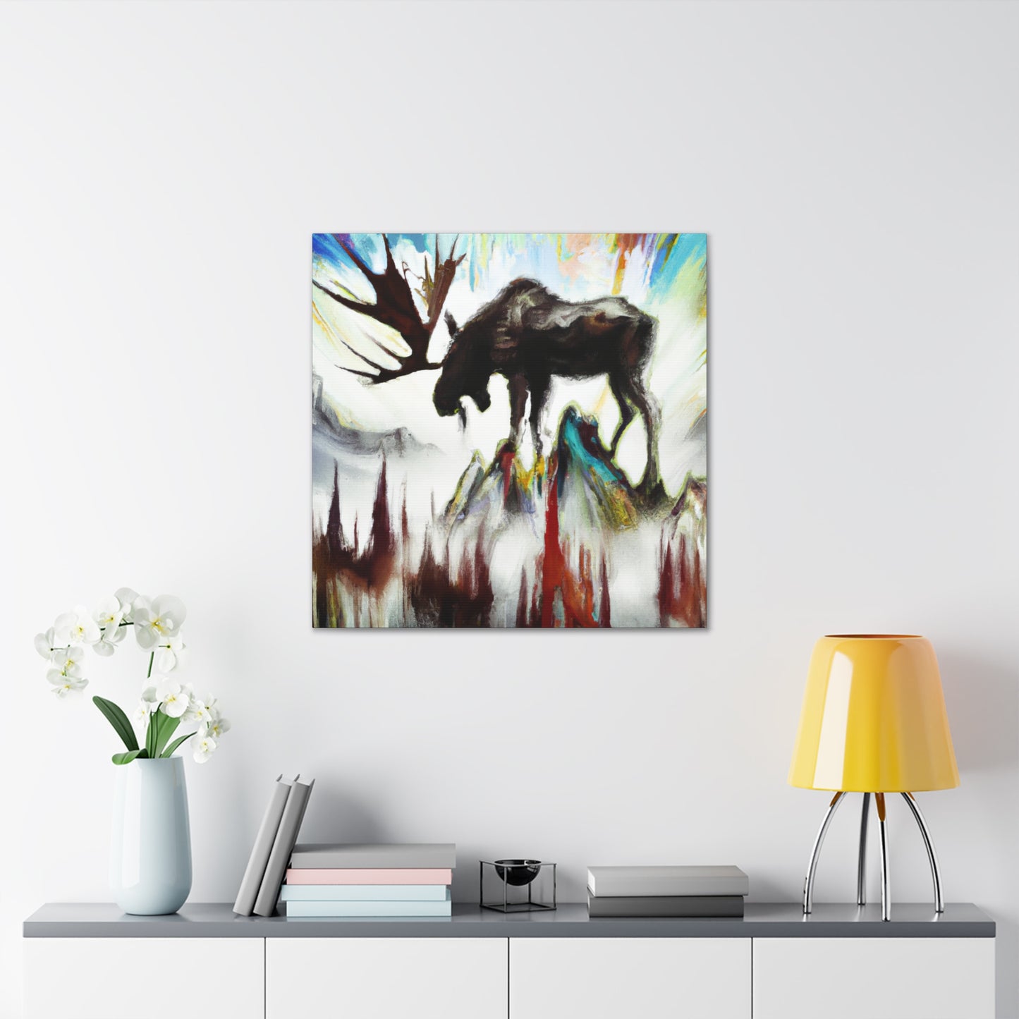 Moose on a Canvas - Canvas