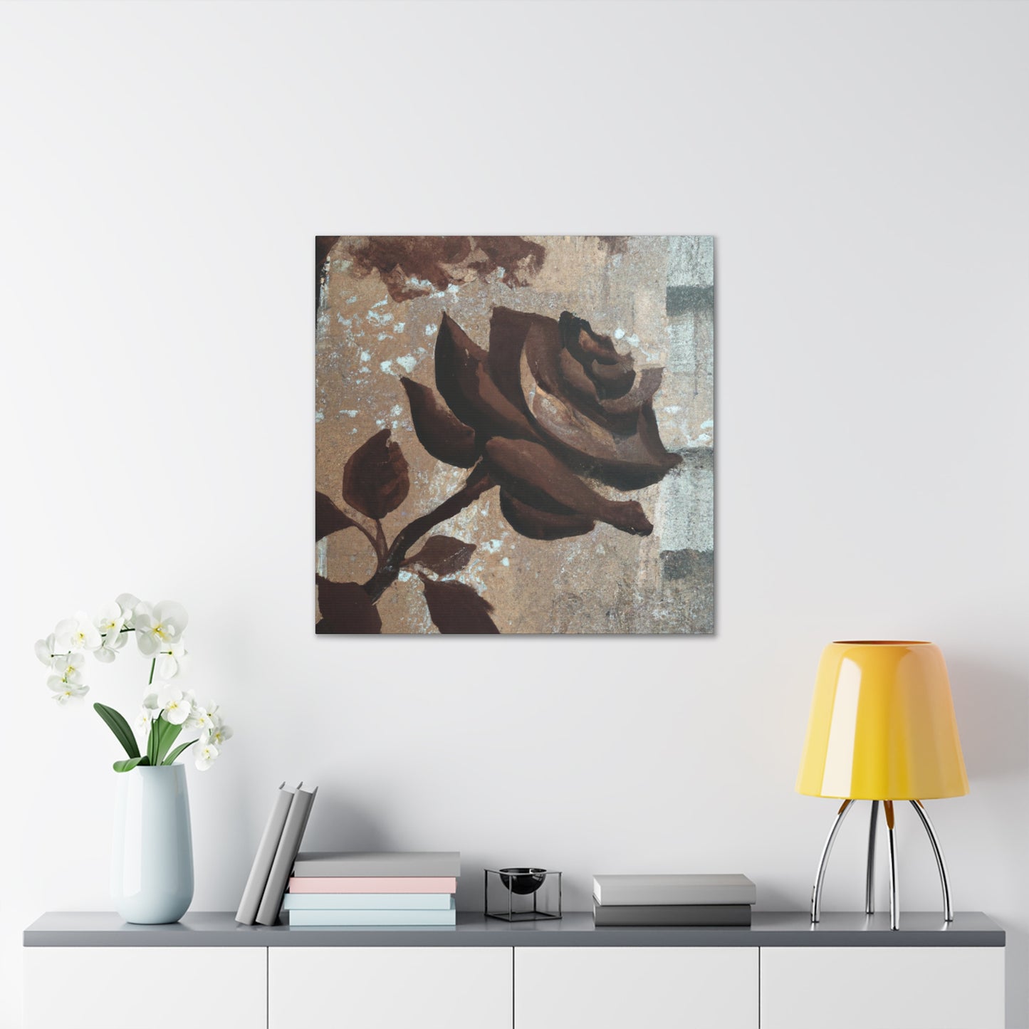 Rose in Bloom Peaceful - Canvas