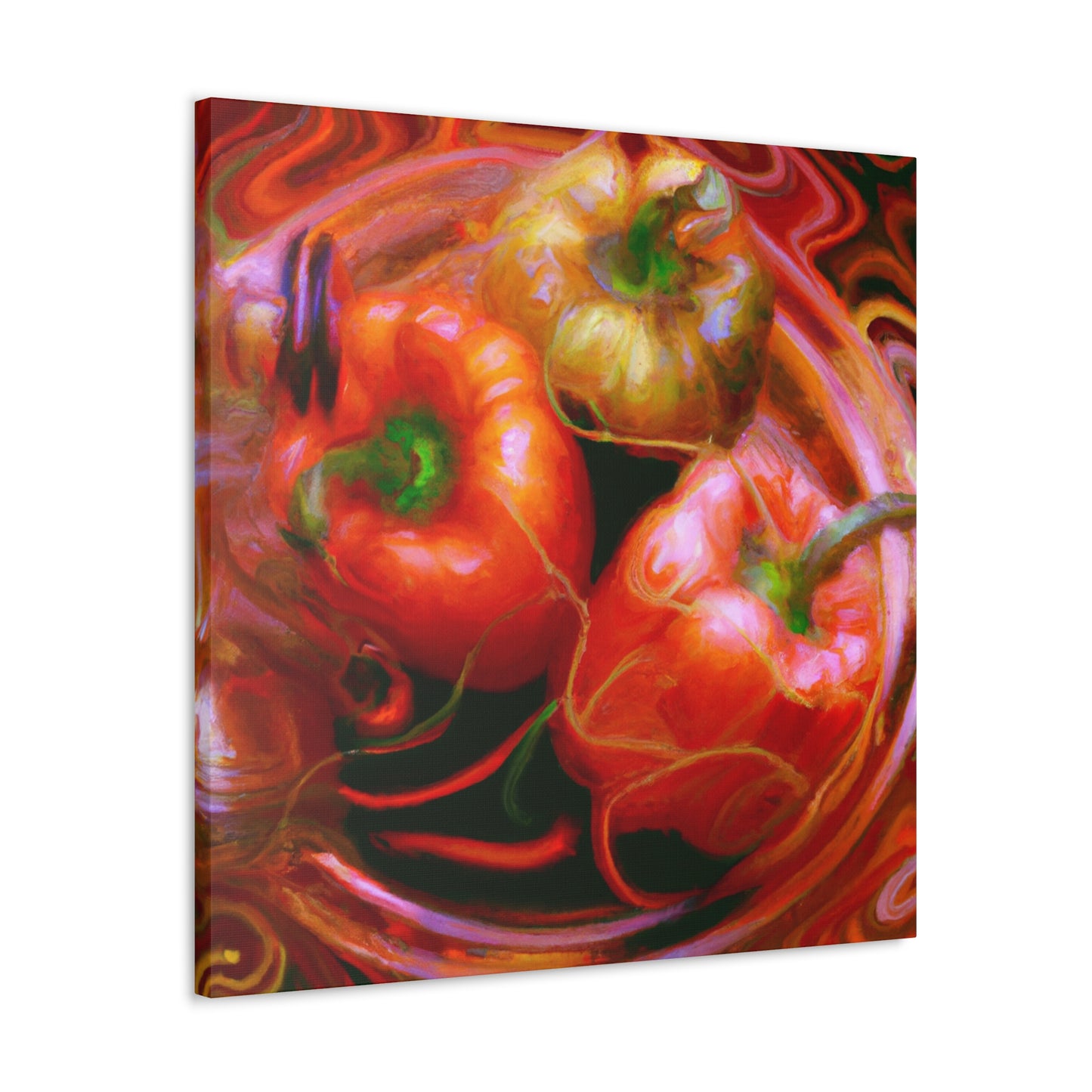 "Peppers in Steampunk Gear" - Canvas