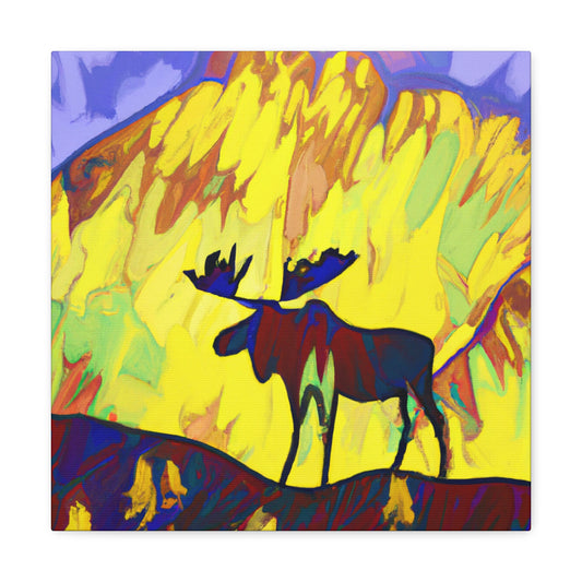 "Elk Amidst Minimalism" - Canvas