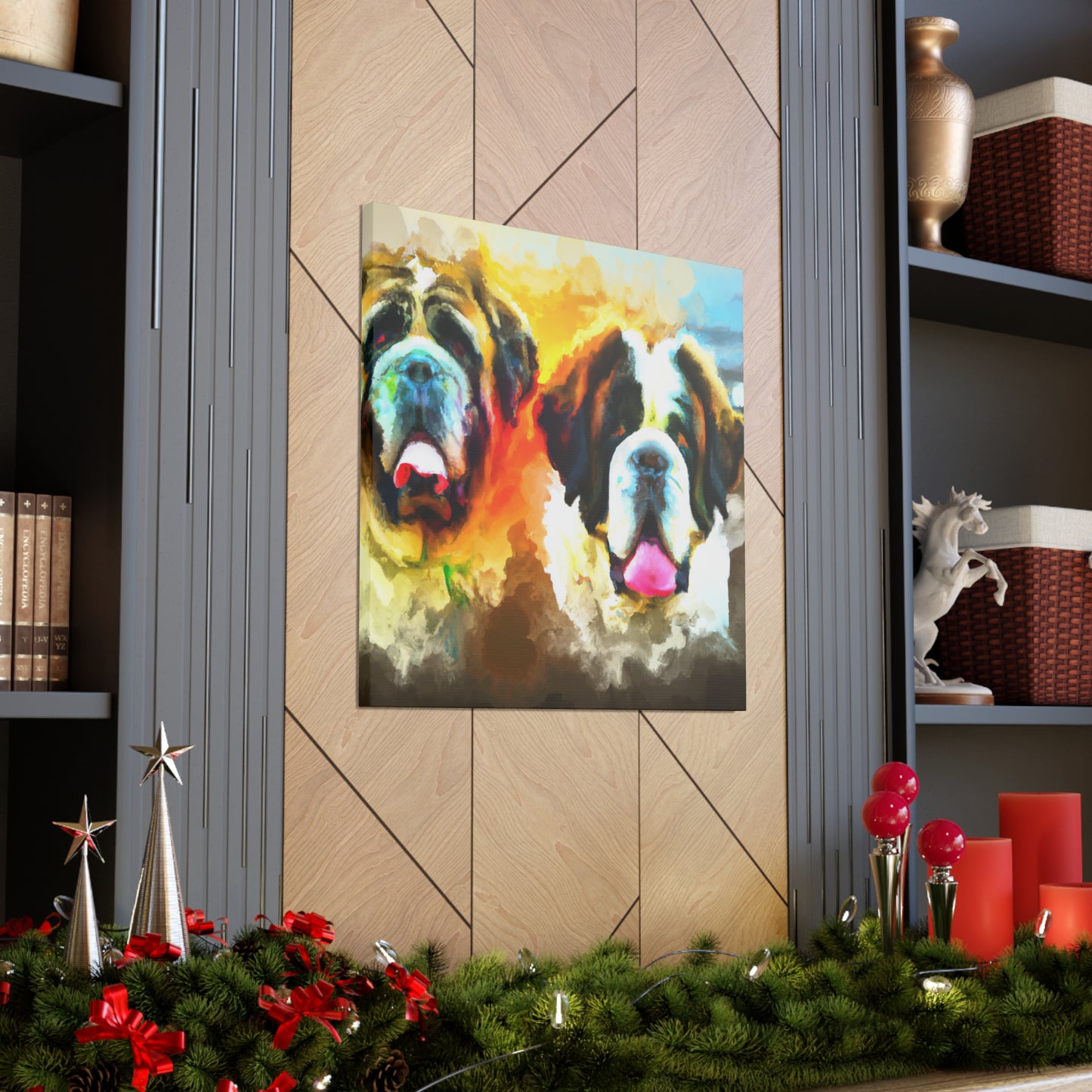 Saint Bernard's Majesty - Canvas