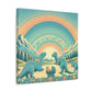 Pastel Prehistoric Paradise - Canvas