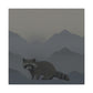 Raccoon in Contemplation - Canvas