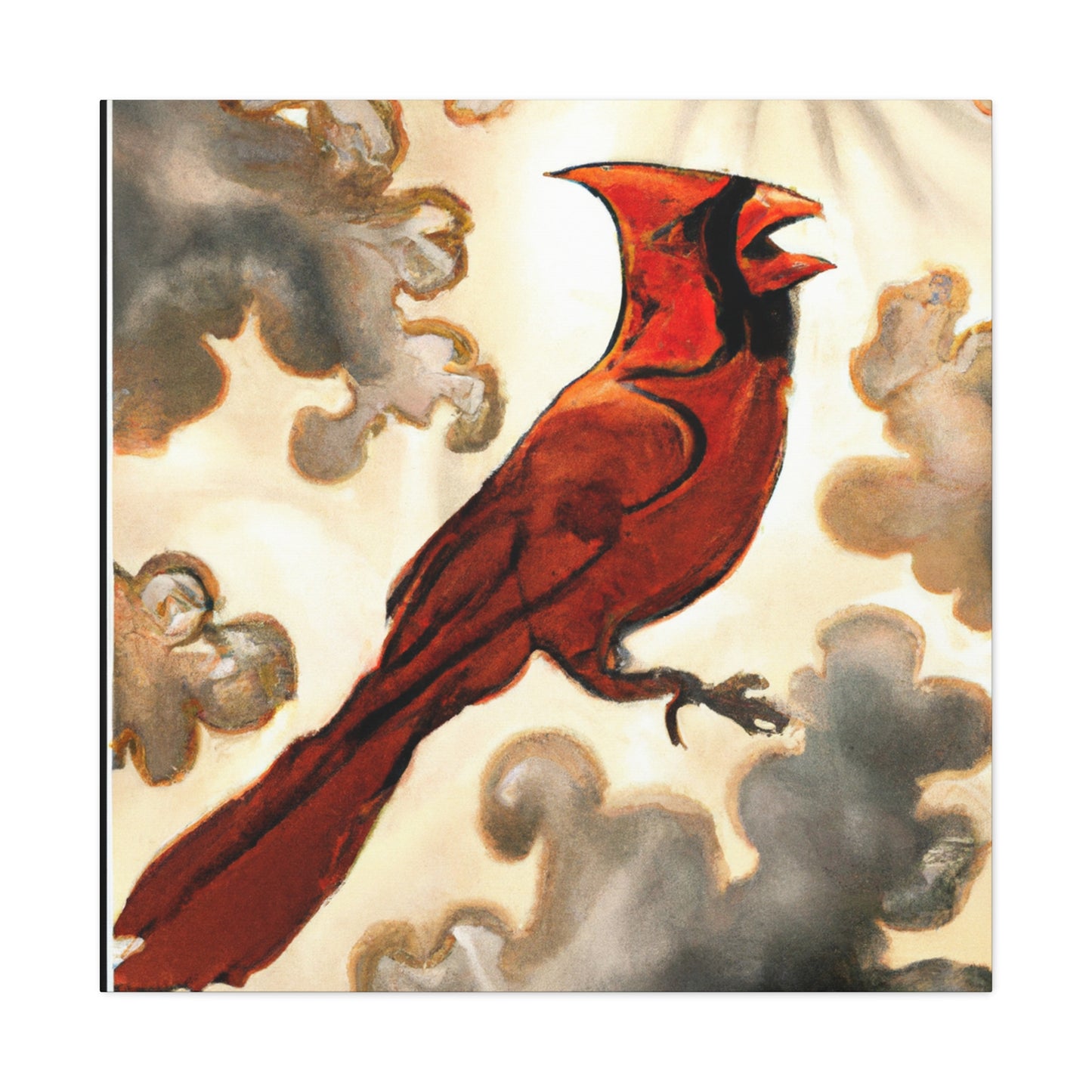 Northern Cardinal Glow. - Canvas